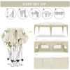 10'X20' Ez Pop Up Canopy Outdoor Portable Party Folding Tent With 6 Removable Sidewalls + Carry Bag + 4 Pieces Weight Bag - Beige - Image 4