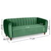 3 Seater Sofa - Emerald - Image 5