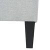 Classic Ottoman With Cushioned Top And Birch Wood Legs - Gray - Image 7