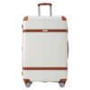 Hardshell Luggage Sets 3 Piece Double Spinner 8 Wheels Suitcase With Tsa Lock Lightweight 20''24''28'' - White - Image 12