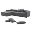 2 Pices Free Combination Minimalist Style Modular Sectional, Wrinkle Resistant Couch Set L Shaped Compressed Sofa For Living Room - Gray - Image 14