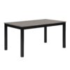 Modern 6 Piece Dining Table Set With Bench And Chairs For Dining Room Or Kitchen - Light Gray / Black - Image 7