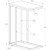 Accent Table, C - Shaped, Contemporary Stylish - Gray - Image 12