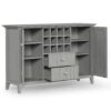Bedford - Sideboard Buffet And Wine Rack - Fog Gray - Image 3