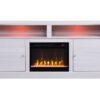 Lucifer - TV Stand Console With Fireplace - White Walnut - Image 2