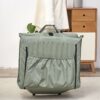 Foldable Portable Camping Chair With Carry Bag 14 Position Adjustable Recliner For Adults Cotton & Metal Frame For Outdoor Travel, Picnic, Or BBQ - Light Green - Image 18