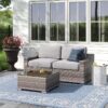 2 Person Seating Set With Cushions - Gray - Image 4
