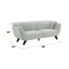 Nayeli - Boucle Sofa - Light Gray - Image 7