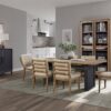 Double Pedestal Table Latte - Light Brown - Image 8
