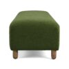 Elegant Ottoman With Comfortable Cushion And High Quality Upholstery - Dark Green - Image 4