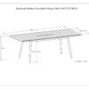 Beachside - Outdoor Extendable Dining Table - Light Teak - Image 11