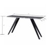 Acacia Wood And Metal Console Table, Live Edge, Angled Legs, Modern Living Room Furniture - Gray / Black - Image 4