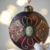 Christmas Ball Ornaments, Decorative Hanging Ball Christmas Tree Ornaments For Holiday Decorations (Set of 6) - Red - Image 4