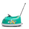 Bumper Car For Kids, 12V Dual Drive 1-6 Years Old Children's Electric Car With Pushrod Dinner Plate USB Bt Music Rocking Horse Mode Anti-Collision Bumper Ride On Car - Green - Image 17