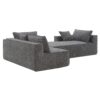 2 Pices Free Combination Minimalist Style Modular Sectional, Wrinkle Resistant Couch Set L Shaped Compressed Sofa For Living Room - Gray - Image 10