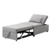 Stylish Folding Ottoman Sofa Bed With Multifunctional Design - Gray - Image 14