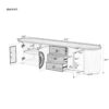 Modern Minimalist TV Stand For TVs Up To 80", Entertainment Center With 3 Drawers And 1 Shelf, Metal Handles And 2 Cabinets For Living Room - White - Image 26
