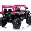 12V7A*1 30W*4 One Button Start, Forward And Backward, High And Low Speed, Music, Front Light, Power Display, Two Doors Can Open, 2.4G R / C, Seat Belt Four Wheel Absorber Kids Ride On Car - Pink - Image 5