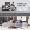 Modern Oversized Modular Sectional Sofa With 2 Ottoman And 2 Seat, Sparkling Chenille Fabric Soft Cushion Sofa With 4 Pillows, 4 Pieces Diy Combination Tufted Sofa, No Assembly Required - Gray - Image 15