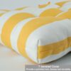 2 Piece High Back Patio Chair Cushion Set, Tufted Adirondack And Rocking Chair Cushions For Garden, Porch Or Office Use - Yellow / White - Image 6