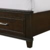 King X Storage Bed - Mahogany - Image 4
