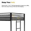 Adam - Junior Twin Loft Bunk - Black - Image 10
