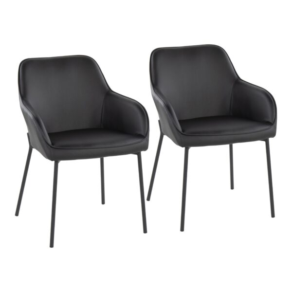 Daniella - Contemporary Dining Chair (Set of 2) - Black
