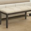 Bench, Rectangular, Hallway, Upholstered, Transitional - Cream - Image 9
