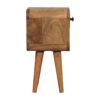 Extra Mini Curve Lower Bedside Table - Oak - Image 5