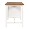 5 Pieces Counter Height Rustic Farmhouse Dining Room Wooden Bar Table Set With 2 Stools And 2 Chairs - White - Image 21