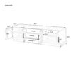 Modern Minimalist TV Stand For TVs Up To 75", Entertainment Center Media Console Cabinet With Adjustable Shelves For Living Room - White - Image 27