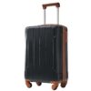 Hardshell Luggage Sets 6 Piece Suitcase Set, Expandable Lightweight Suitcases With Wheels, Tsa Lock - Black Brown - Image 6