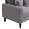 Modern Upholstered 2 Piece Sofa Set With 3 Seater And 2 Seater For Living Room - Light Gray - Image 15