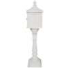 Cast Aluminum Mail Box, Postal Box, Mailbox - White - Image 8