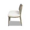 Havana - Cane Upholstered Bench Settee - Ivory White - Image 3