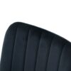 Indoor Velvet Dining Chair, Modern Kitchen Dining Chair With Cushion Back, Upholstered Side Chair With Coated Metal Legs, Family Kitchen Dining Room And Living Room (Set of 4) - Black - Image 9