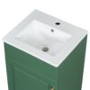 18" Bathroom Vanity With Sink, & Ceramic Cabinet With Adjustable Shelf - Green - Image 20