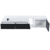 Modern, Minimalist Rectangle Extendable TV Stand, TV Cabinet With 2 Drawers And 1 Cabinet For Living Room, Up To 100" - White - Image 12