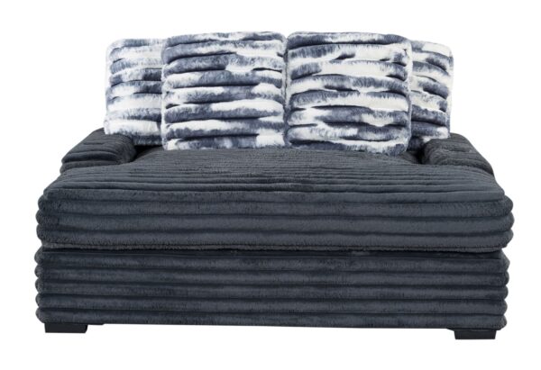 Shine - Lounger Sofa With USB - Gray