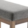 Milltown - Footstool Small Ottoman Bench - Gray - Image 4