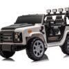 12V7A 30W*2 Four-Wheel Drive Leather Seat One Button Start, Forward And Backward, High And Low Speed, Music, Front Light, Power Display, Two Doors Can Open, 2.4G R / C, Seat Belt Four Wheel Absorber - White / Black - Image 2