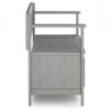 Amherst - Entryway Storage Bench - Fog Gray - Image 4