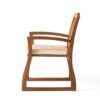 Della - Wood Armchair (Set of 2) Outdoor Dining Chairs - Cream - Image 11