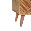 Boucle Carved Telephone Table - Oak - Image 7