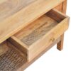 Rope 1 Drawer Coffee Table - Oak - Image 4