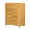 5 Drawer Dresser - Natural Wood / Brown - Image 3