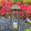 Candle Lantern Decorative, Hurricane Lantern Holder Decor For Indoor Outdoor, Home Garden Wedding - Ivory - Image 16