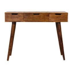 Foldable Mirror Table - Chestnut