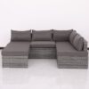 Patio Sofa With Cushions - Gray - Image 3