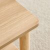 Modern 2 Tier Coffee Table For Living Room Furniture, Rectangular Center Table With Open Storage Shelf, Rounded Rubberwood Legs, Stable And Durable - Burly Wood - Image 15